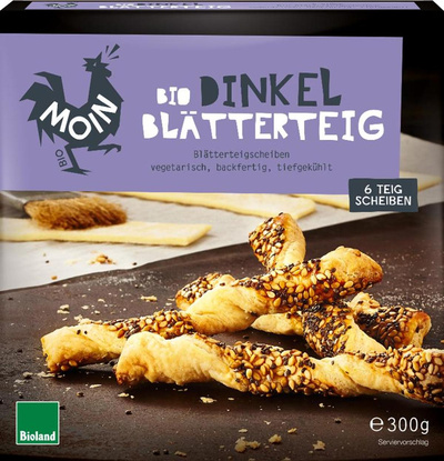 Produktfoto zu Blätterteig Dinkelmehl 300g