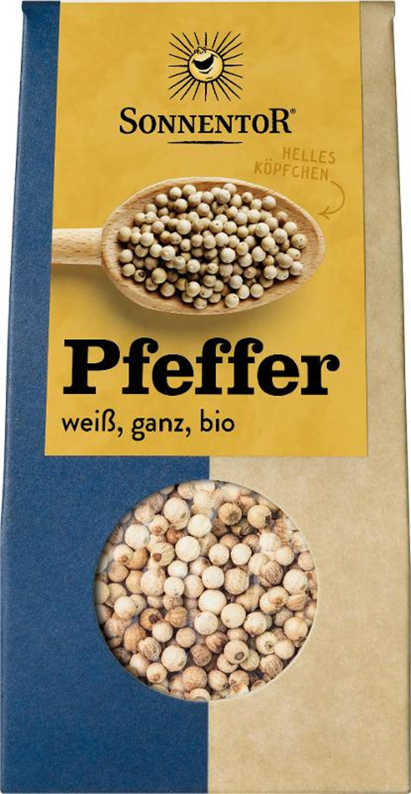 Produktfoto zu Gewürz, Pfeffer weiß ganz,