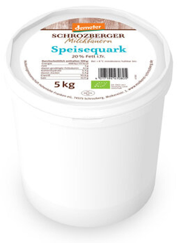 Produktfoto zu Speisequark 20% 5 kg