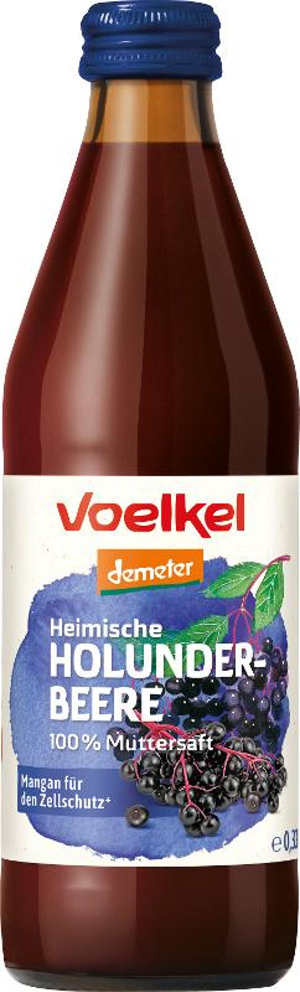 Produktfoto zu heimischer Holunderbeer Saft 0,33l